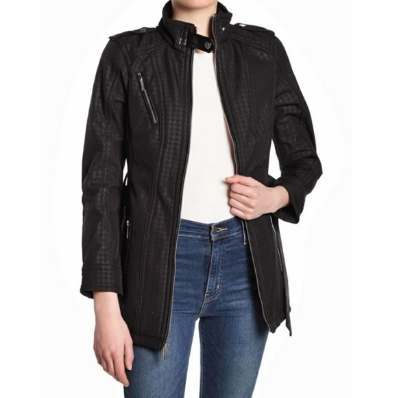 💼Michael Kors Black Houndstooth Jacket - Picture 2 of 14